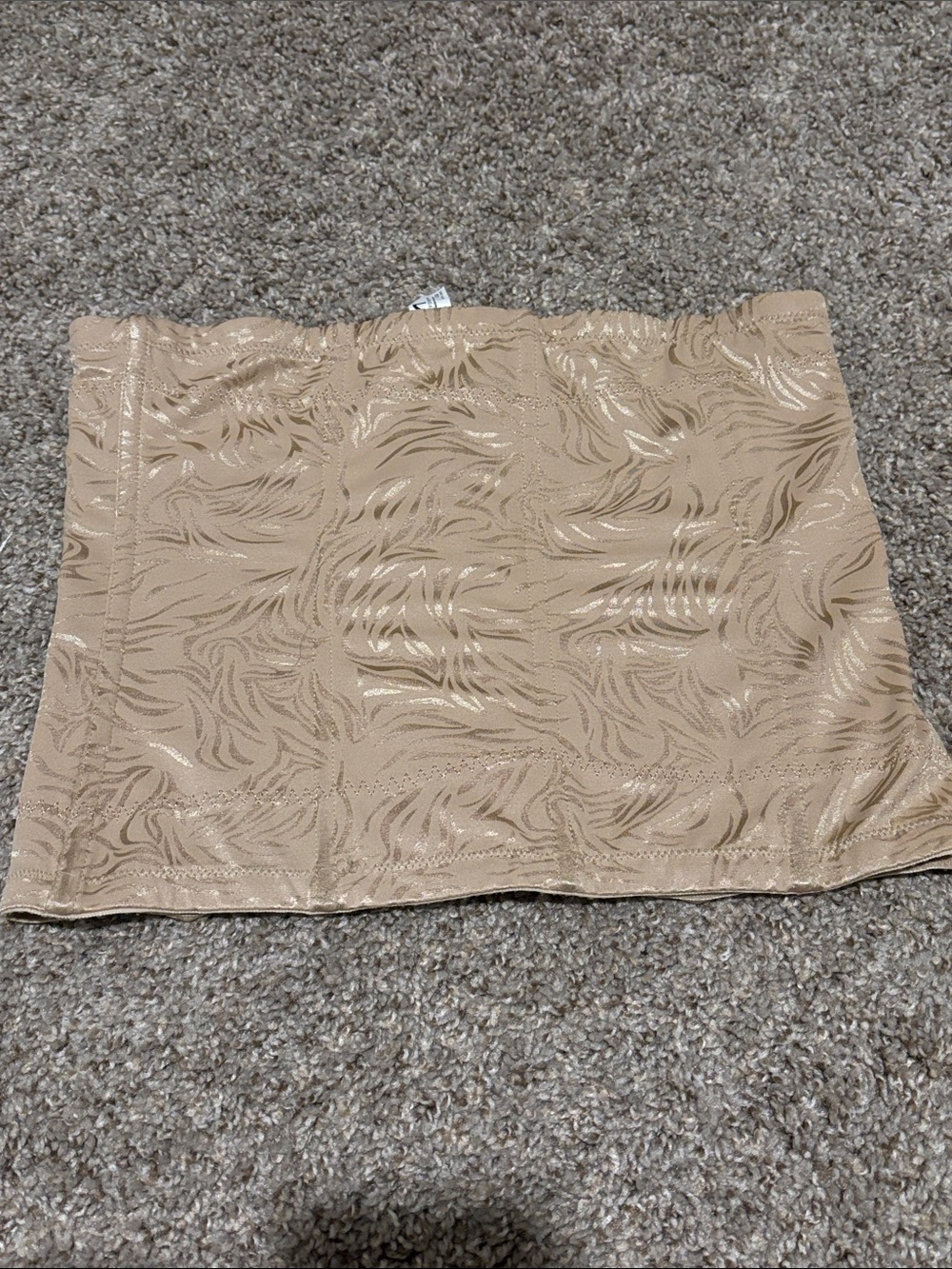 Shimmery Beige Satin corset -xl- maidenform